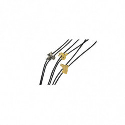 Bolo Cuoio Placca Metallo