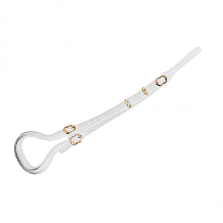 Sottocoda Portoghese Fibbie Lavorate Bianca